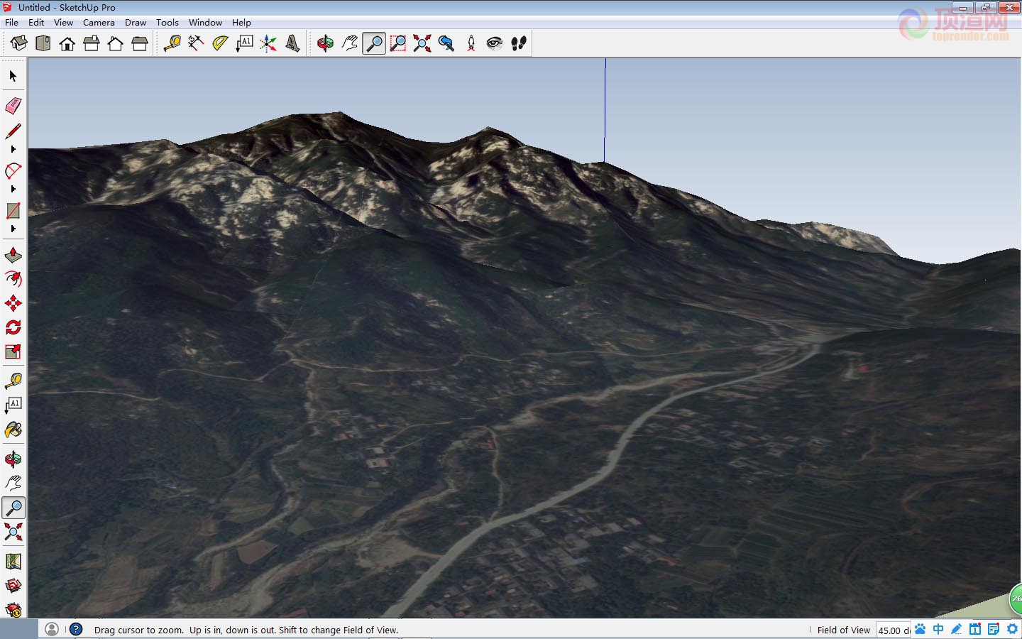Sketchup中真实地形截图7