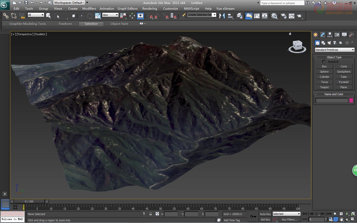 3dmax中真实地形截图11