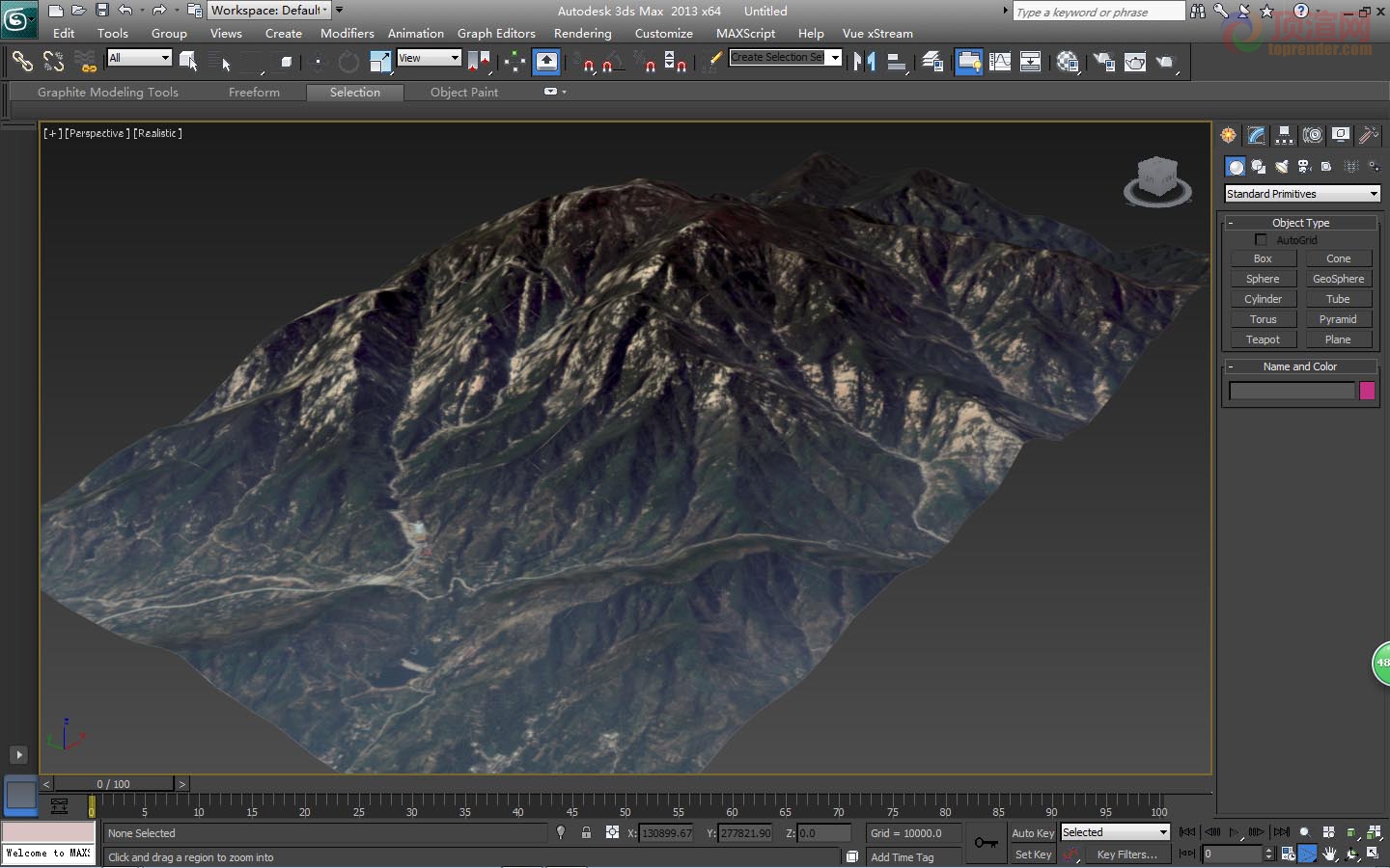 3dmax中真实地形截图12