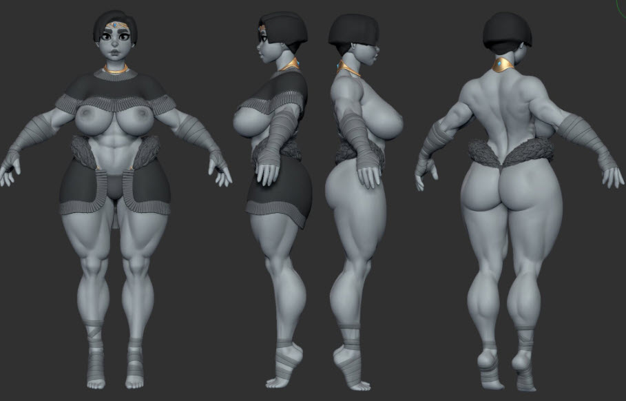 ZBrush 女性模型