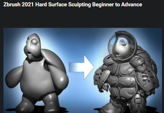 ZBrush 2021 硬面雕刻从入门到精通视频教程