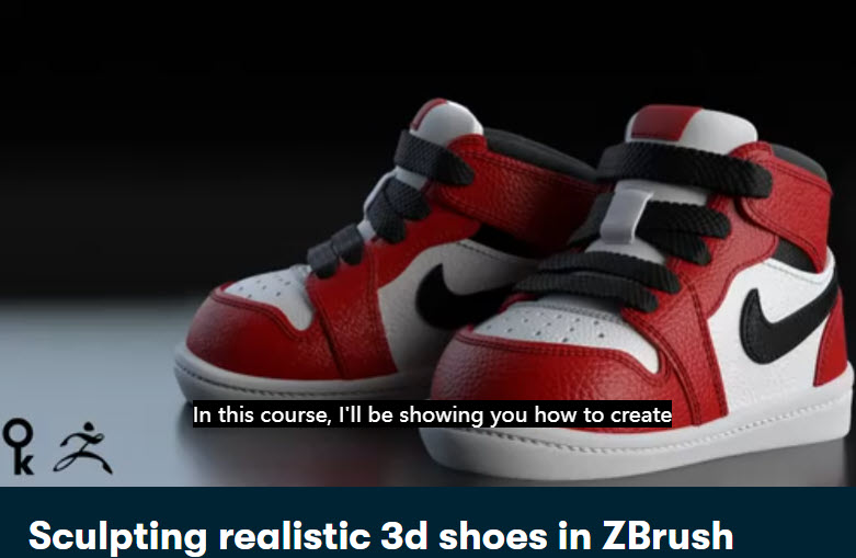 ZBrush 雕刻真实3D鞋子建模教程