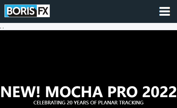 Boris FX Mocha Pro 2022 