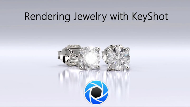 Jewelry rendering with KeyShot