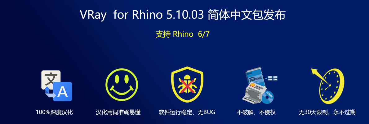 VRay Next 4.20.01 for rhino  顶渲汉化中文包发布